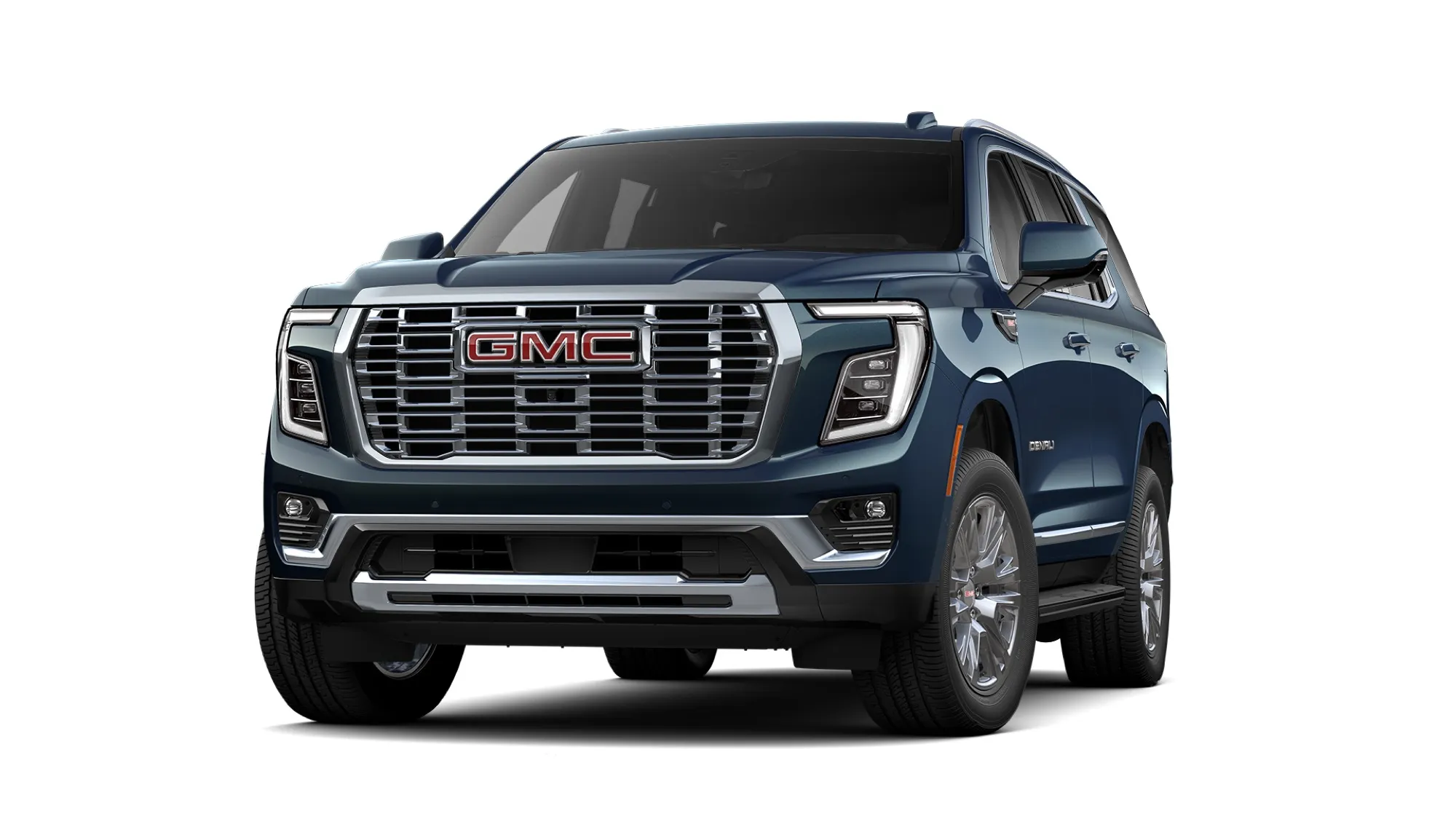 A GMC Yukon full-size SUV on a white background