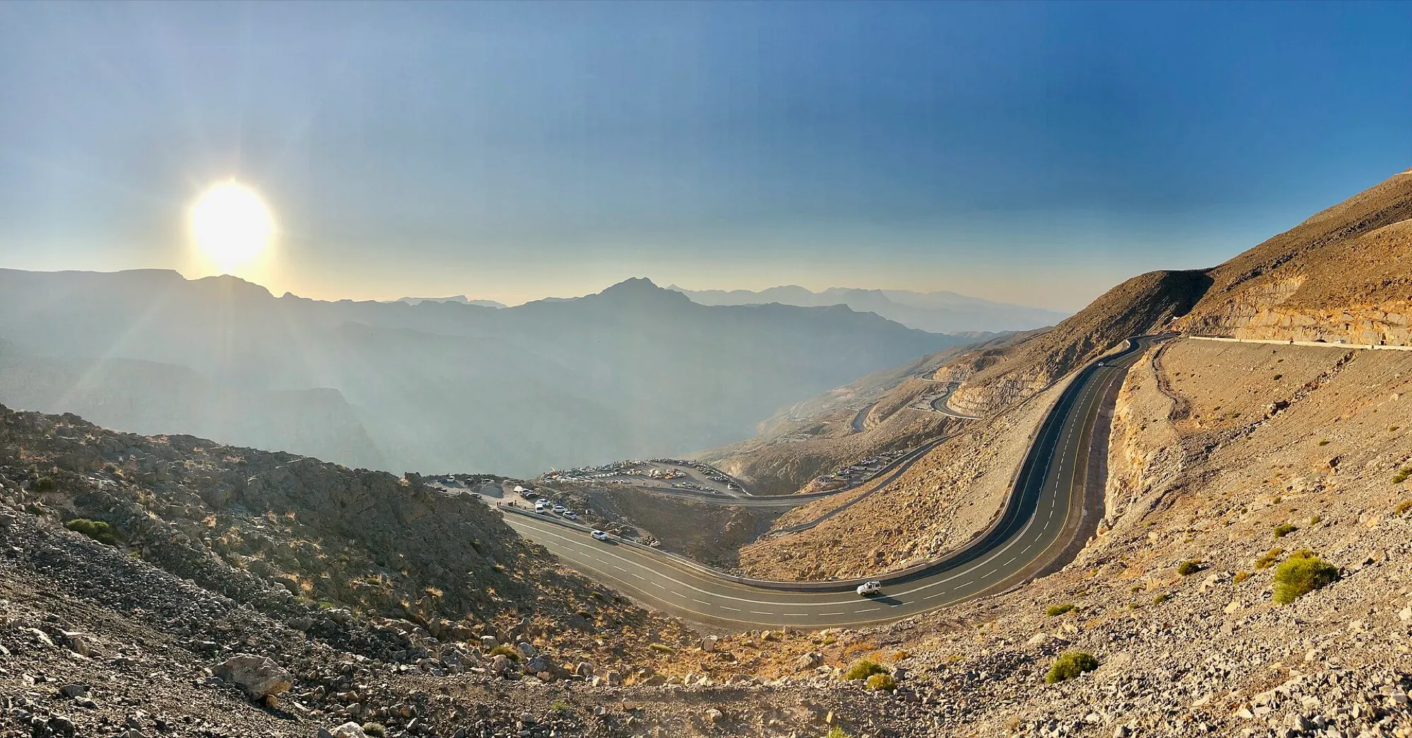 The mountain road up Jebel Jais in Ras Al Khaimah